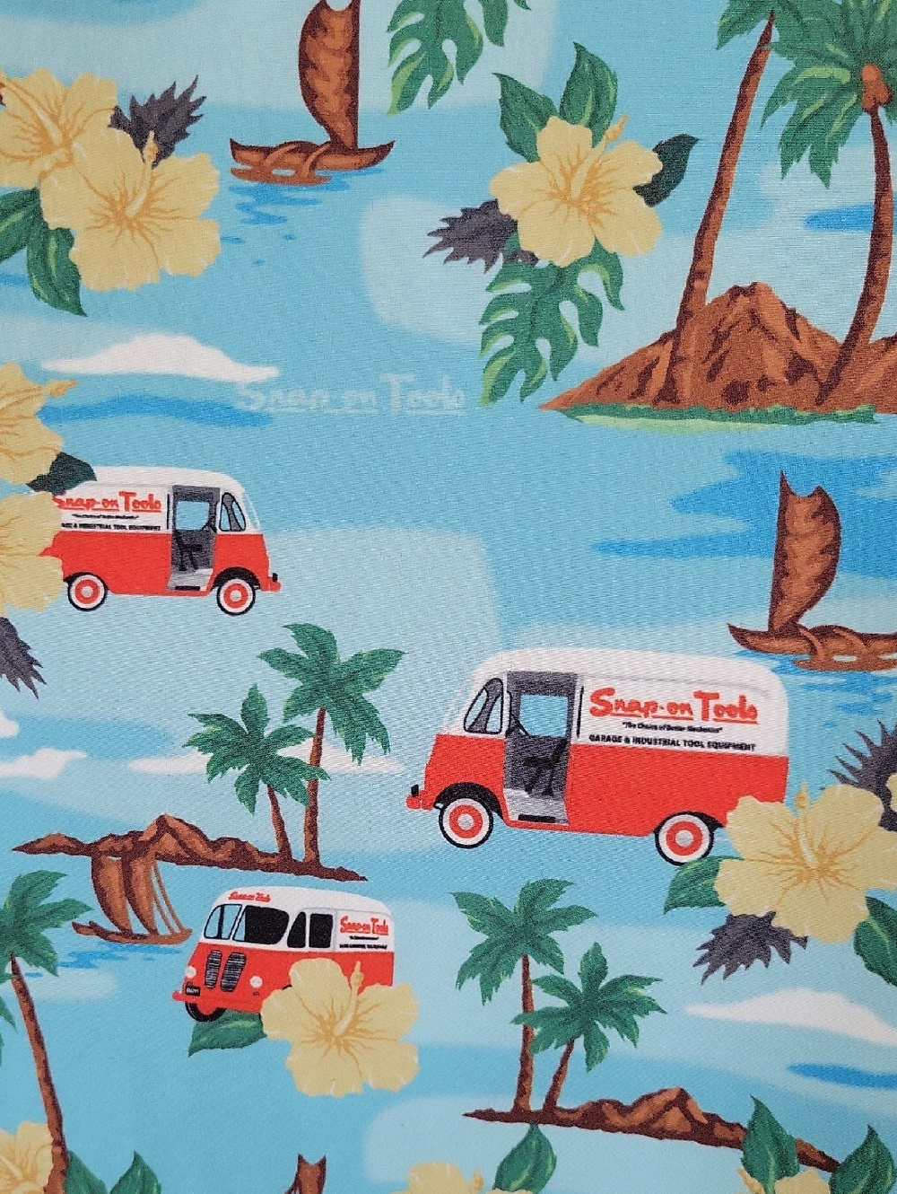 DIXXON x Snap On Tools Hawaiian Button Down Shirt Size XL - Picture 3 of 8